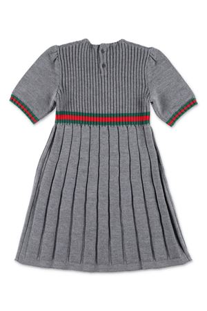 grey wool dress GUCCI KIDS | 787050XKD511127